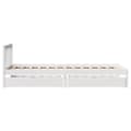 Miniatyrbilde 6 av 11: vidaXL Sengeramme uten madrass hvit 75x190 cm heltre furu