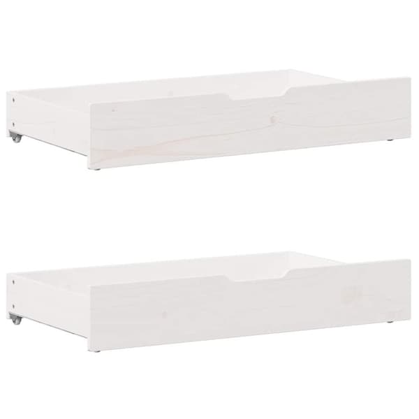vidaXL sengeramme uden madras 160x200 cm massivt fyrretræ hvid