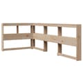 Miniatyrbilde 7 av 11: vidaXL Seng med bokhylle uten madrass 90x200 cm heltre furu