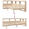Miniatyrbilde 11 av 11: vidaXL Seng med bokhylle uten madrass 90x200 cm heltre furu
