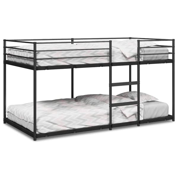 vidaXL Kerrossänky ilman patjaa musta 90x190 cm teräs