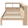 Miniatyrbilde 6 av 11: vidaXL Seng med bokhylle uten madrass 90x200 cm heltre furu