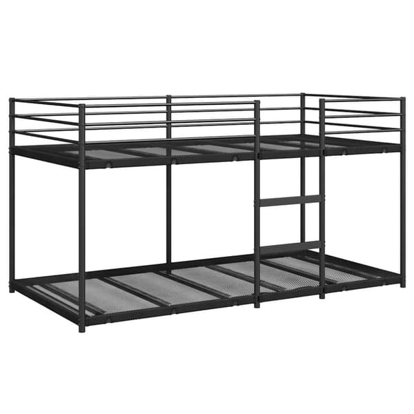 vidaXL Kerrossänky ilman patjaa musta 80x200 cm teräs
