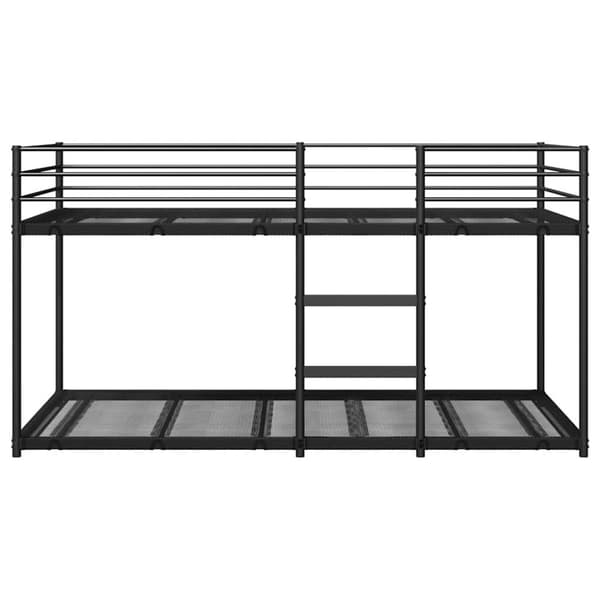 vidaXL Kerrossänky ilman patjaa musta 80x200 cm teräs