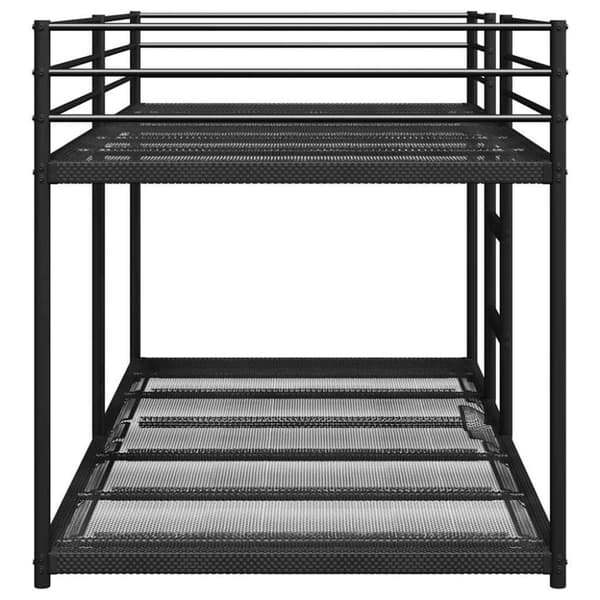 vidaXL Kerrossänky ilman patjaa musta 80x200 cm teräs