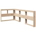 Miniatyrbilde 10 av 11: vidaXL Seng med bokhylle uten madrass 90x190 cm heltre furu