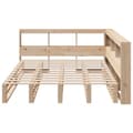 Miniatyrbilde 6 av 11: vidaXL Seng med bokhylle uten madrass 150x200 cm heltre furu