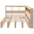 Miniatyrbilde 6 av 11: vidaXL Seng med bokhylle uten madrass 120x190 cm heltre furu