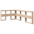 Miniatyrbilde 9 av 11: vidaXL Seng med bokhylle uten madrass 120x190 cm heltre furu