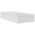 Miniatyrbilde 9 av 11: vidaXL Seng med bokhylle uten madrass hvit 75x190 cm heltre furu