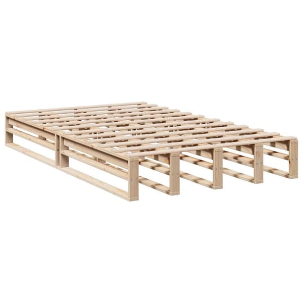 vidaXL Säng med bokhylla utan madrass 120x200 cm massiv furu