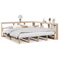 Miniatyrbilde 3 av 11: vidaXL Seng med bokhylle uten madrass 180x200 cm heltre furu