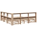 Miniatyrbilde 8 av 11: vidaXL Seng med bokhylle uten madrass 180x200 cm heltre furu