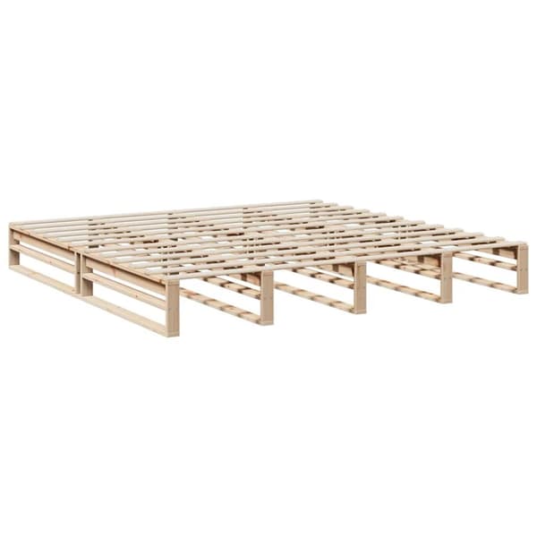 vidaXL Seng med bokhylle uten madrass 180x200 cm heltre furu