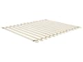 Miniatyrbilde 5 av 9: Dobbeltseng Lyst Gummitre 160 x 200 cm Lamellbunn uten Sengegavl Minimalistisk Rustikk Soverom