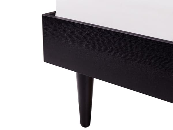 Dobbeltseng Lyst Gummitre 160 x 200 cm Lamellbunn uten Sengegavl Minimalistisk Rustikk Soverom