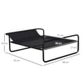 Pikkukuva 3 / 6: Rootz Cosy Dog Bed - Lemmikkien lepotuoli - Korotettu lemmikkisänky - Hengittävä verkko - 91L x 69L x 29K cm