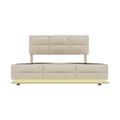 Pikkukuva 4 / 10: Rootz Modern Bed - Säilytyssänky - LED-sänky - USB-lataus - Velvet Comfort - 208,5 cm x 144 cm x 105-115 cm