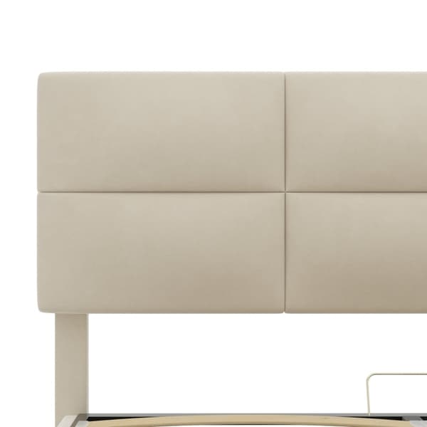 Rootz Modern Bed - Säilytyssänky - LED-sänky - USB-lataus - Velvet Comfort - 208,5 cm x 144 cm x 105-115 cm
