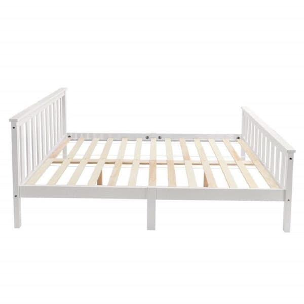 Rootzin puinen sängynrunko - Tyylikäs sänky - Tukeva sänky - Suuri kantavuus - 148L x 208L x 82K cm