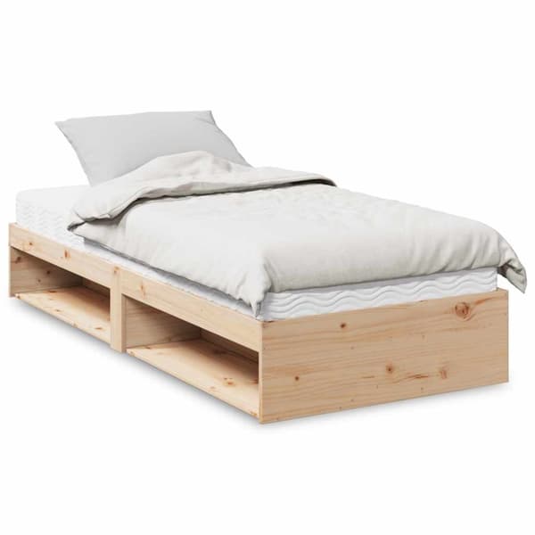 Dagbädd med madrass 80x200 cm massiv furu