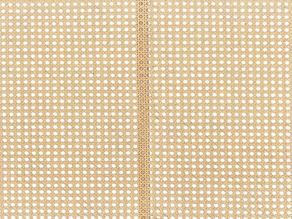Seng Sort Træ 160 x 200 cm Moderne Dobbeltseng Fransk Rørflet Sengegavl To Mands Seng Lav Sengeramme Minimalistisk Design
