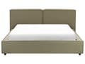 Miniatyrbillede 5 af 11: Seng Grøn Polyester 160 x 200 cm Moderne Dobbeltseng Høj Sengegavl To Mands Seng Minimalistisk Design Familieseng