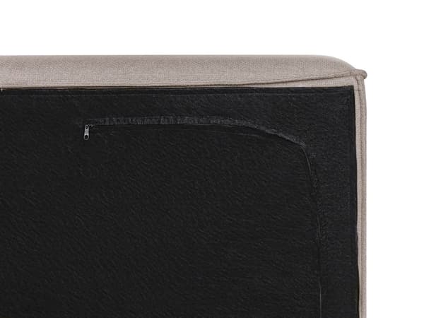 Seng Brun Polyester 160 x 200 cm Moderne Dobbeltseng Høj Sengegavl To Mands Seng Minimalistisk Design Familieseng