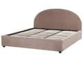 Miniatyrbilde 4 av 11: Seng Oppbevaringsseng Taupe Boucle 180 x 200 cm Minimalistisk Retro Design Oppbevaring
