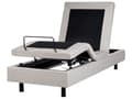 Miniatyrbilde 6 av 11: Elektrisk seng Beige Polyester 80 x 200 cm Fjernkontroll Justerbar Uten Sengegavl