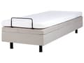 Miniatyrbilde 7 av 11: Elektrisk seng Beige Polyester 80 x 200 cm Fjernkontroll Justerbar Uten Sengegavl