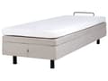 Miniatyrbilde 9 av 11: Elektrisk seng Beige Polyester 80 x 200 cm Fjernkontroll Justerbar Uten Sengegavl