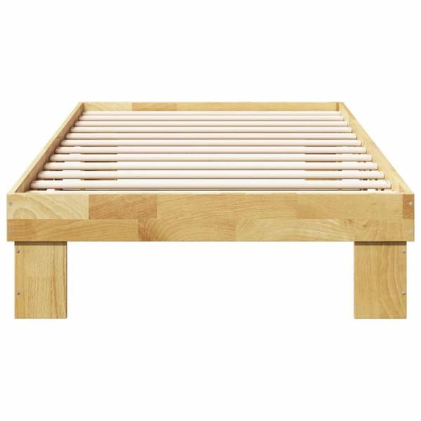 vidaXL Sengeramme uten Madrass 75x190 cm Heltre Eik
