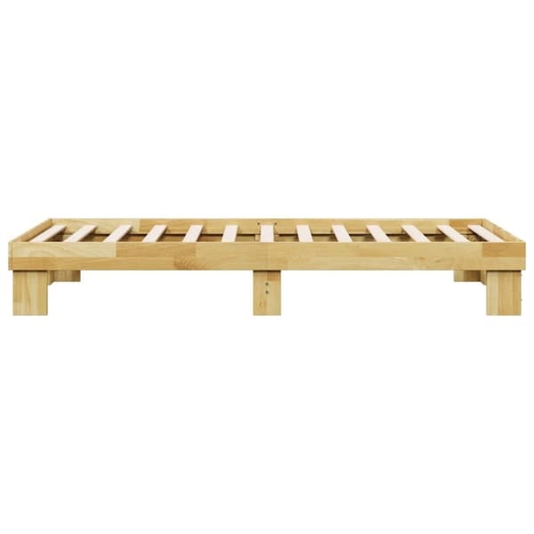vidaXL Sengeramme uten Madrass 75x190 cm Heltre Eik
