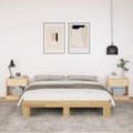 Miniatyrbilde 5 av 11: vidaXL Sengeramme uten Madrass 150x200 cm Heltre Eik