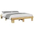 Miniatyrbilde 6 av 11: vidaXL Sengeramme uten Madrass 150x200 cm Heltre Eik
