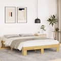 Miniatyrbilde 2 av 11: vidaXL Sengeramme uten Madrass 150x200 cm Heltre Eik