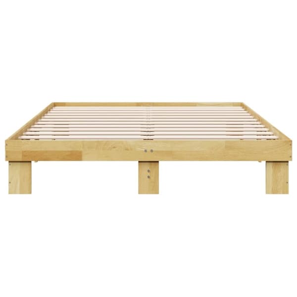 vidaXL Sengeramme uten Madrass 140x200 cm Heltre Eik