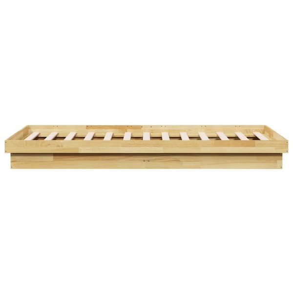 vidaXL Sengeramme Uten Madrass 90x200 cm Helt Eik