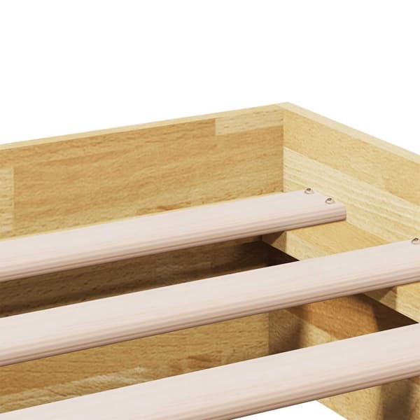 vidaXL Sengeramme Uten Madrass 90x200 cm Helt Eik