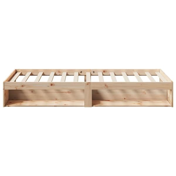 vidaXL Päiväsänky ilman patjaa 75x190 cm massiivipuumäntyä