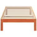 Miniatyrbilde 6 av 11: vidaXL Sengeramme uten madrass voksbrun 90x200 cm heltre furu