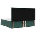 Miniatyrbilde 10 av 11: vidaXL Ottoman sengeramme med madrasser mørkegrønn 160x200cm fløyel