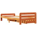 Miniatyrbilde 9 av 11: vidaXL Sengeramme uten madrass voksbrun 90x200 cm heltre furu