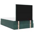 Miniatyrbilde 10 av 11: vidaXL Ottoman sengeramme med madrasser mørkegrønn 120x200cm fløyel