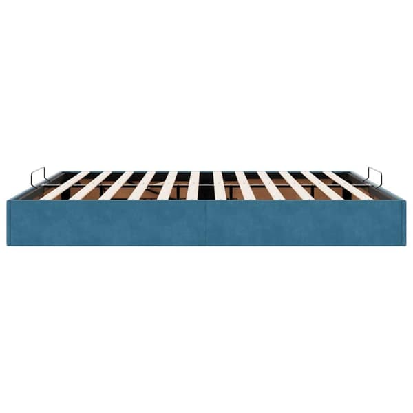 vidaXL osmannisk sengeramme uden madras 200x200 cm fløjl mørkeblå