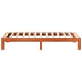 Miniatyrbilde 7 av 11: vidaXL Sengeramme uten madrass voksbrun 80x200 cm heltre furu