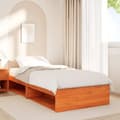 Miniatyrbillede 5 af 11: vidaXL daybed uden madras 100x200 cm massivt fyrretræ gyldenbrun