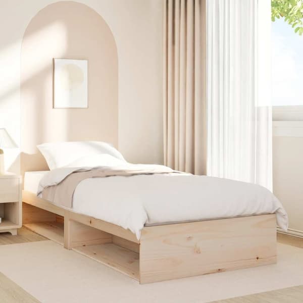 vidaXL daybed uden madras 90x200 cm massivt fyrretræ