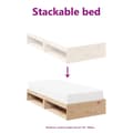 Miniatyrbillede 9 af 11: vidaXL daybed uden madras 90x200 cm massivt fyrretræ
